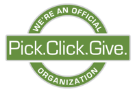 We're an official Pick Click Give organization