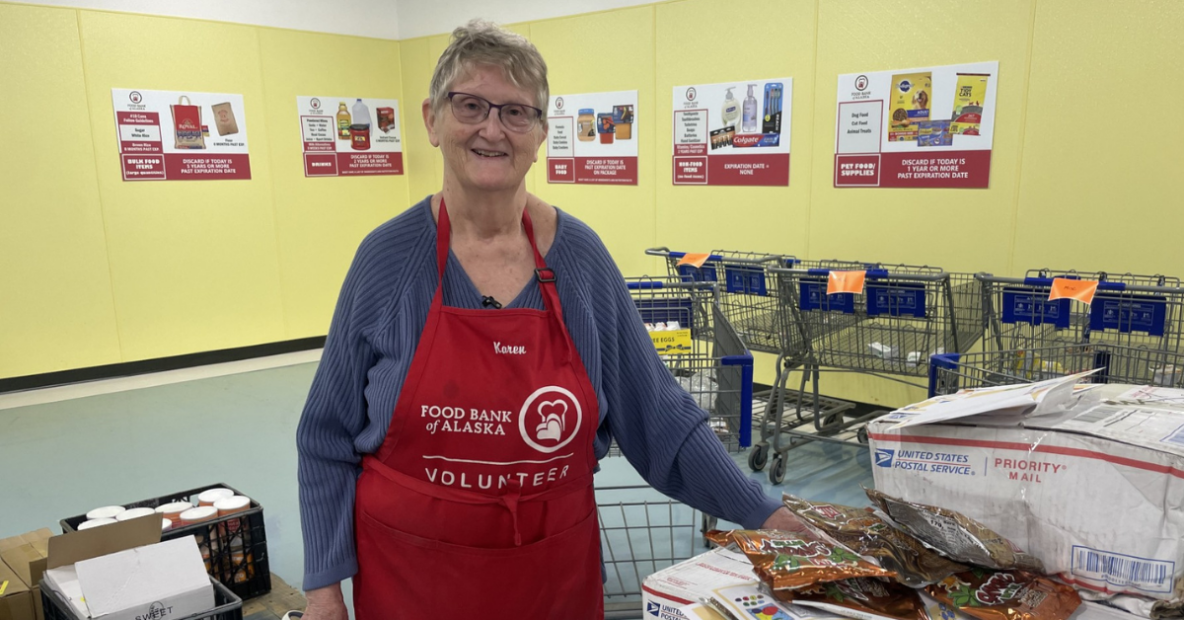 Karen Burnett, longtime Food Bank of Alaska volunteer